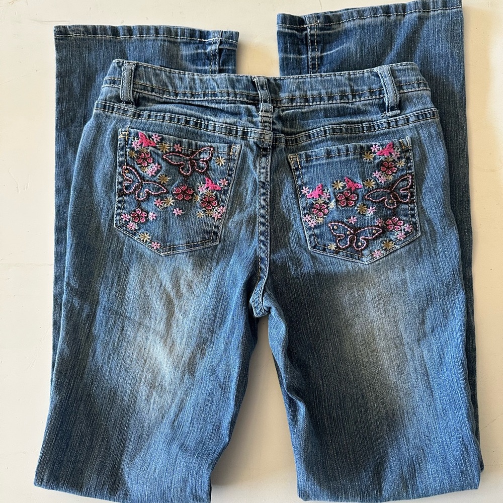 Vintage Y2K Butterfly Embroidered Jeans